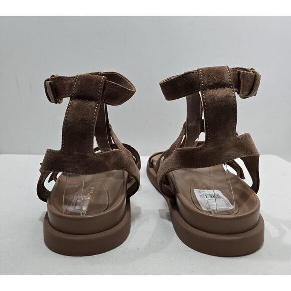 Women Gianvito Rossi Arena Praline Suede Leather Gladiator Sandals EU 41 NWOB - Picture 8 of 10